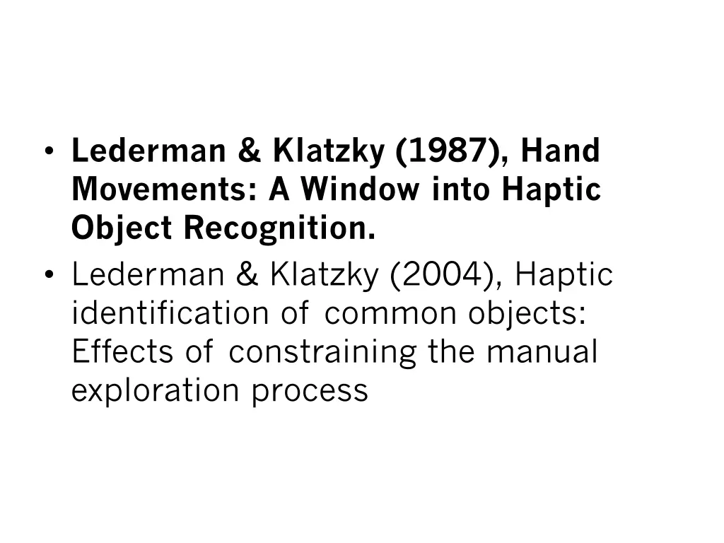 lederman klatzky 1987 hand movements a window 1