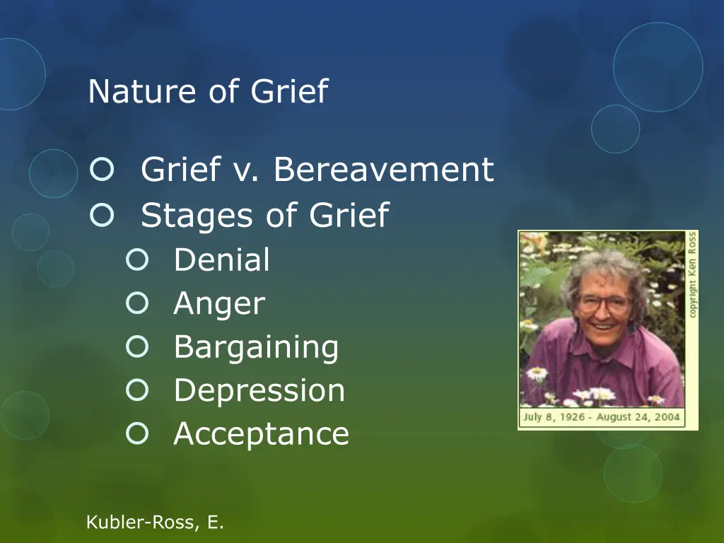 nature of grief