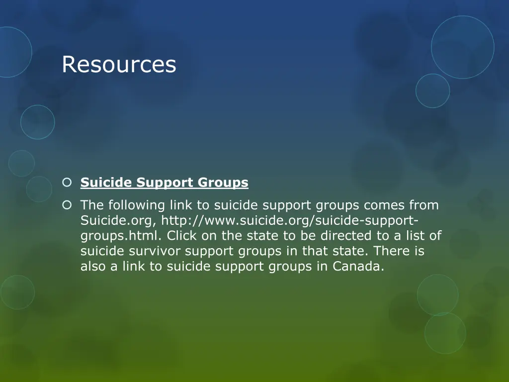 resources