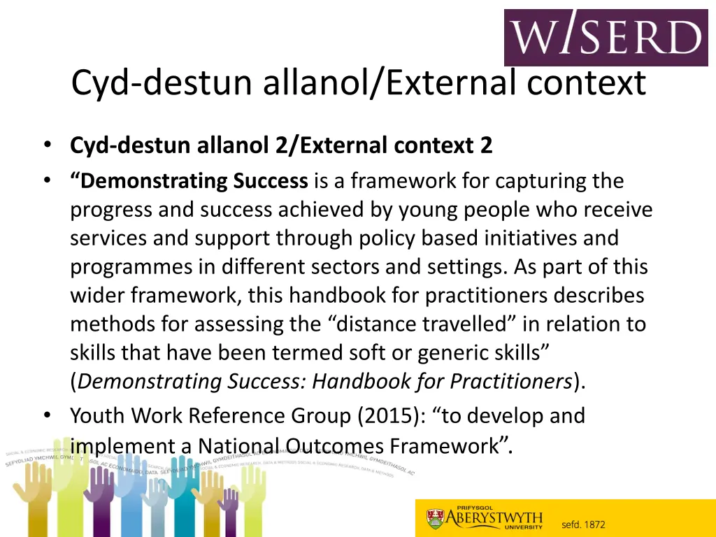 cyd destun allanol external context 3