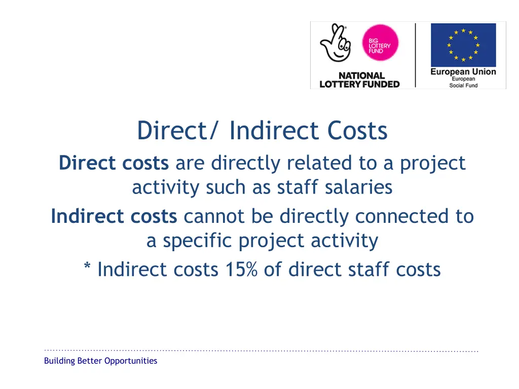 direct indirect costs direct costs are directly