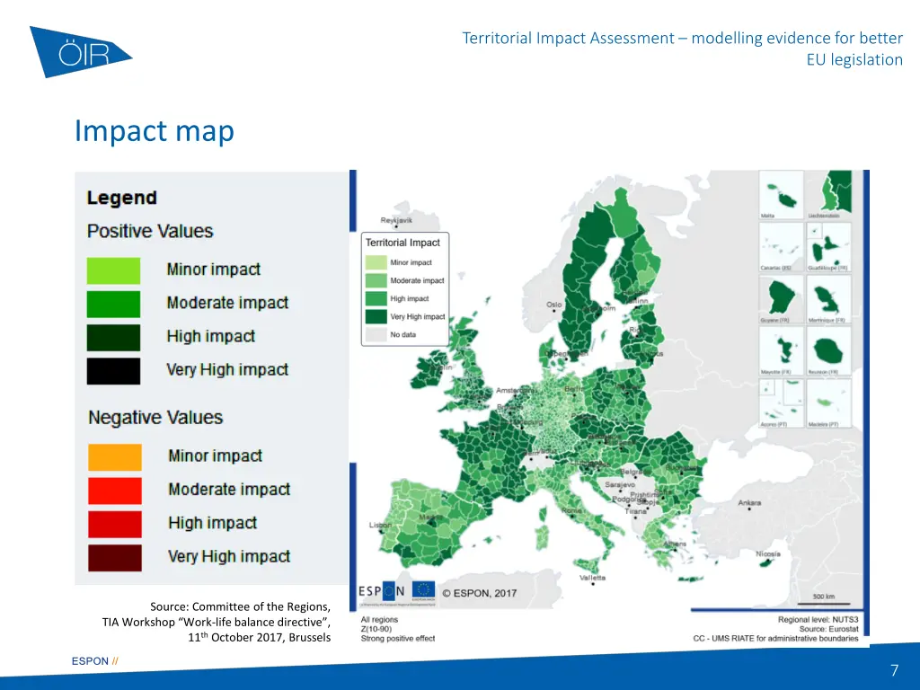 territorial impact assessment modelling evidence 5
