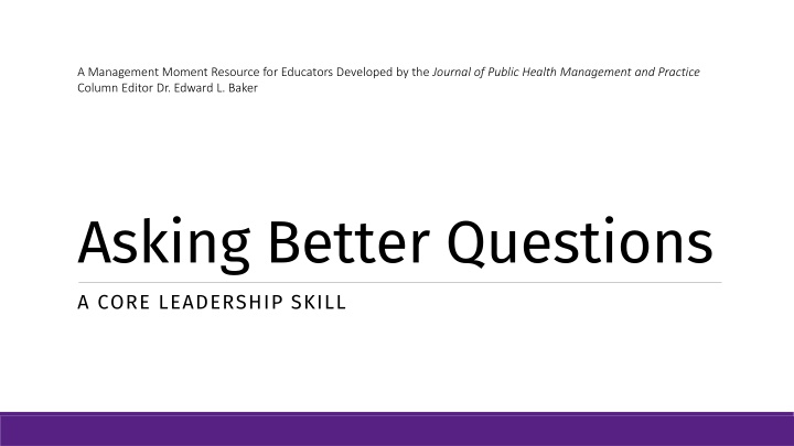 a management moment resource for educators