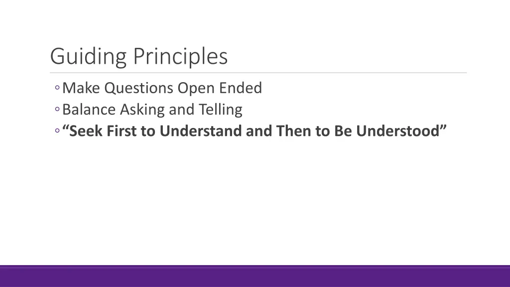 guiding principles