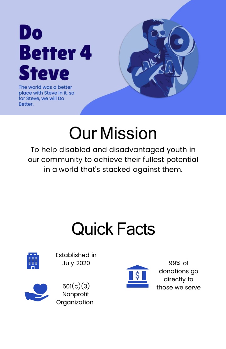 our mission to help disabled and disadvantaged