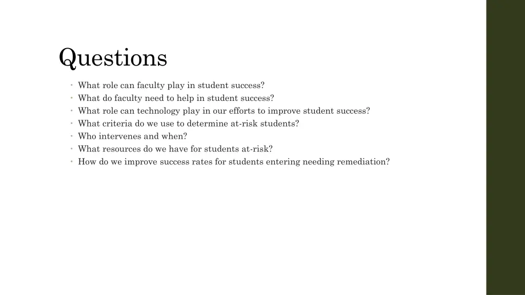 questions