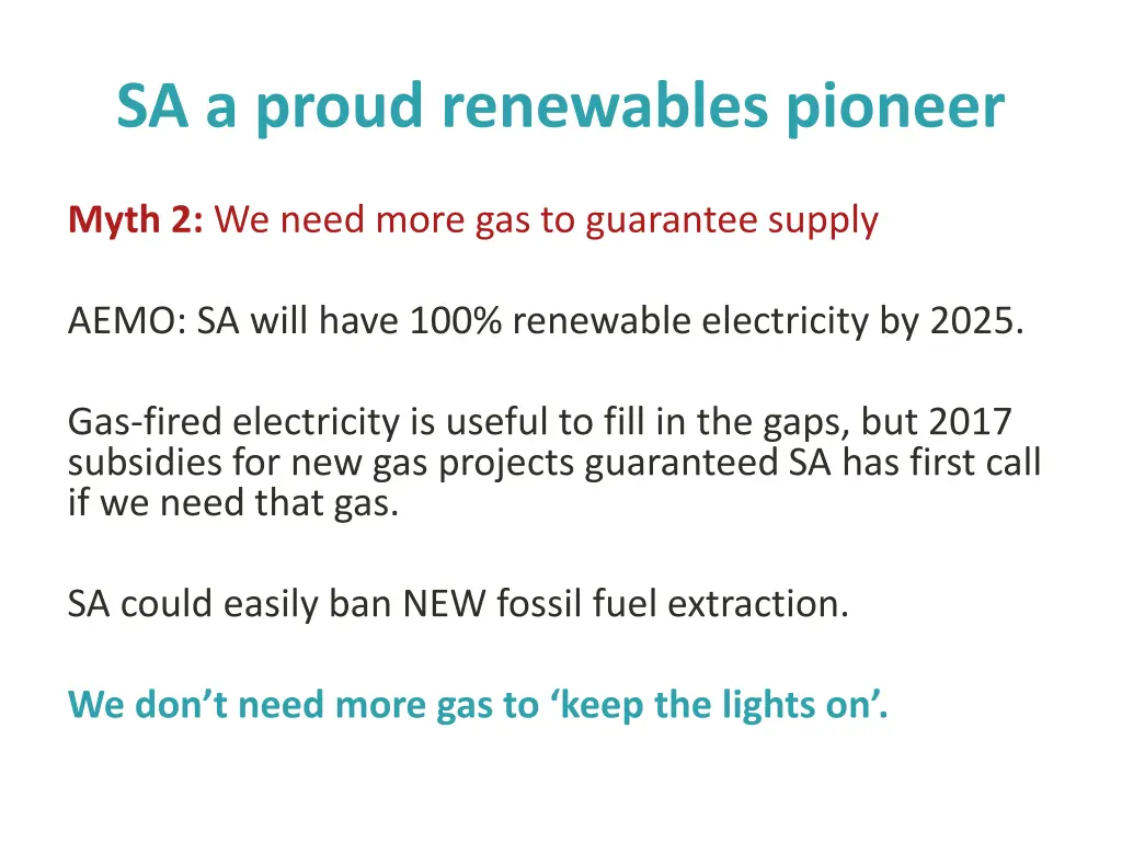 sa a proud renewables pioneer
