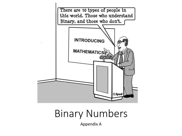 binary numbers appendix a