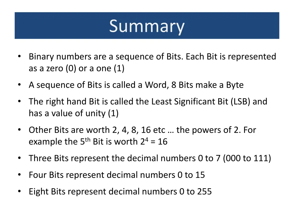 summary