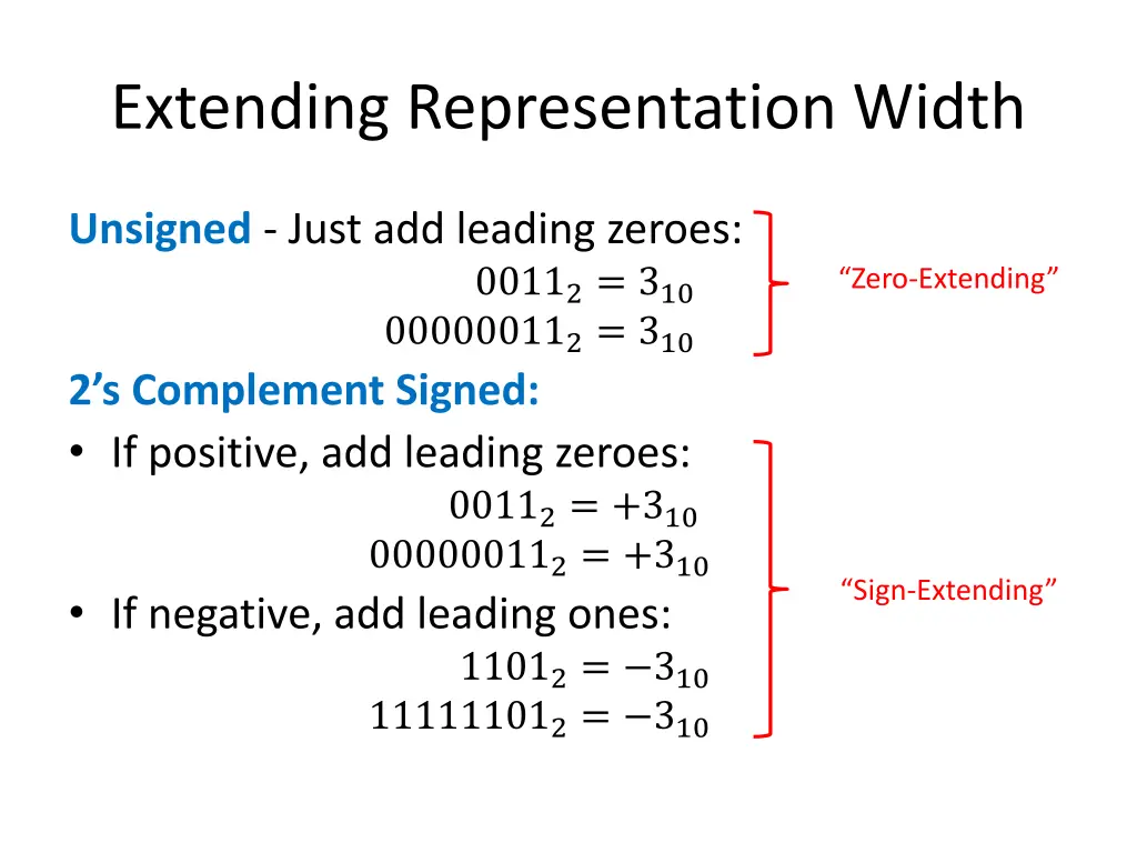 extending representation width