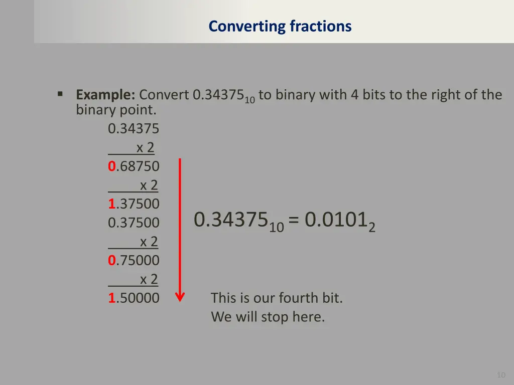converting fractions 1