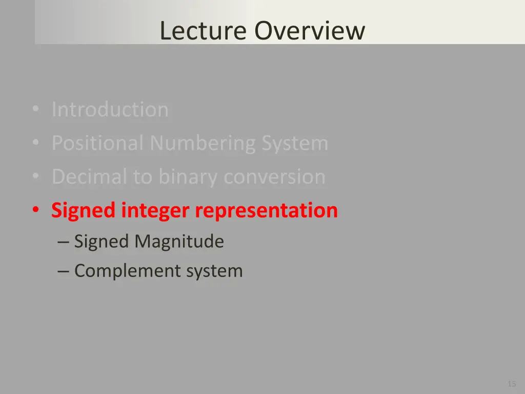 lecture overview 3