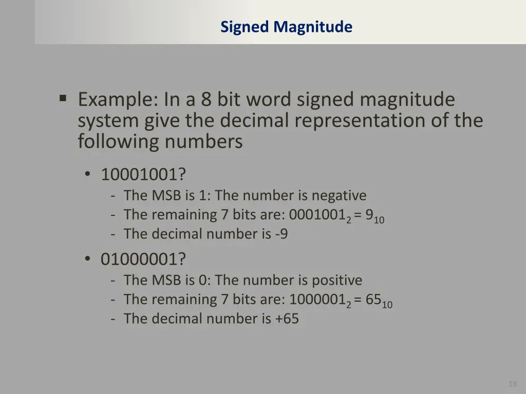 signed magnitude 1