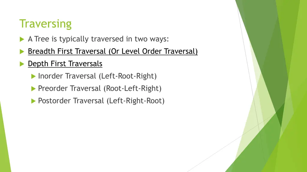 traversing