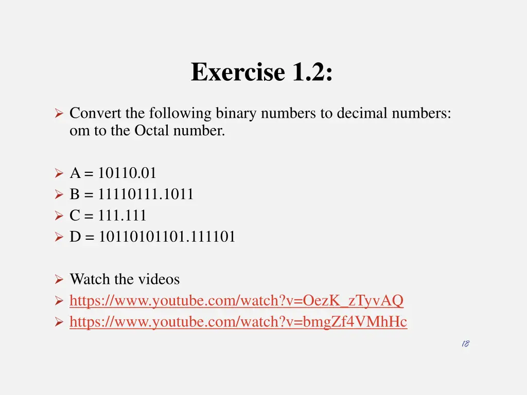 exercise 1 2