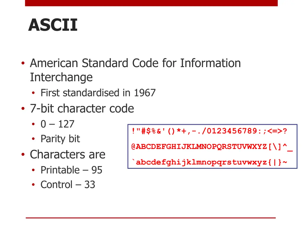 ascii