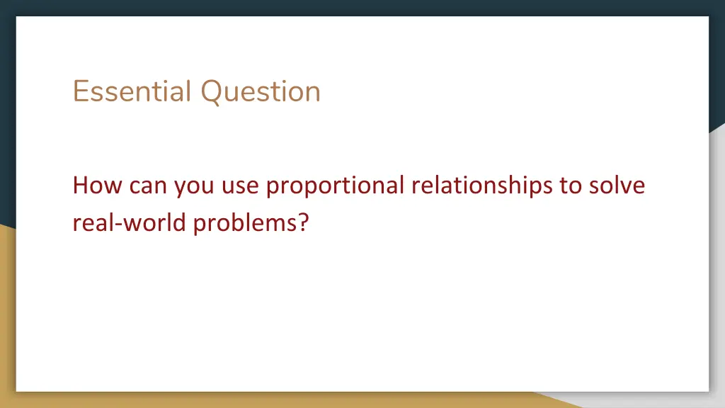 essential question 1