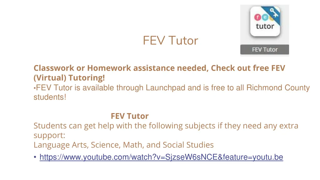 fev tutor
