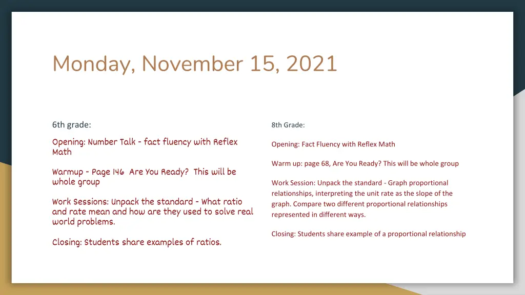 monday november 15 2021