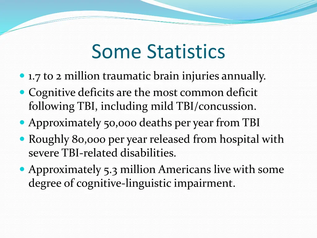 some statistics