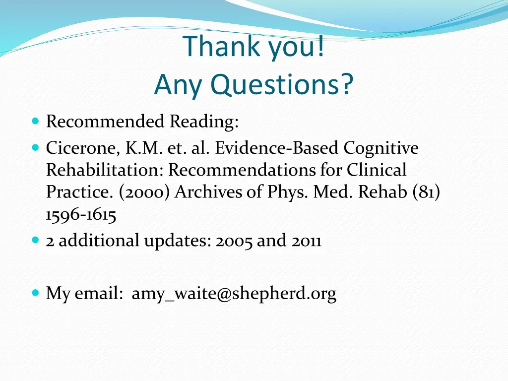 thank you any questions