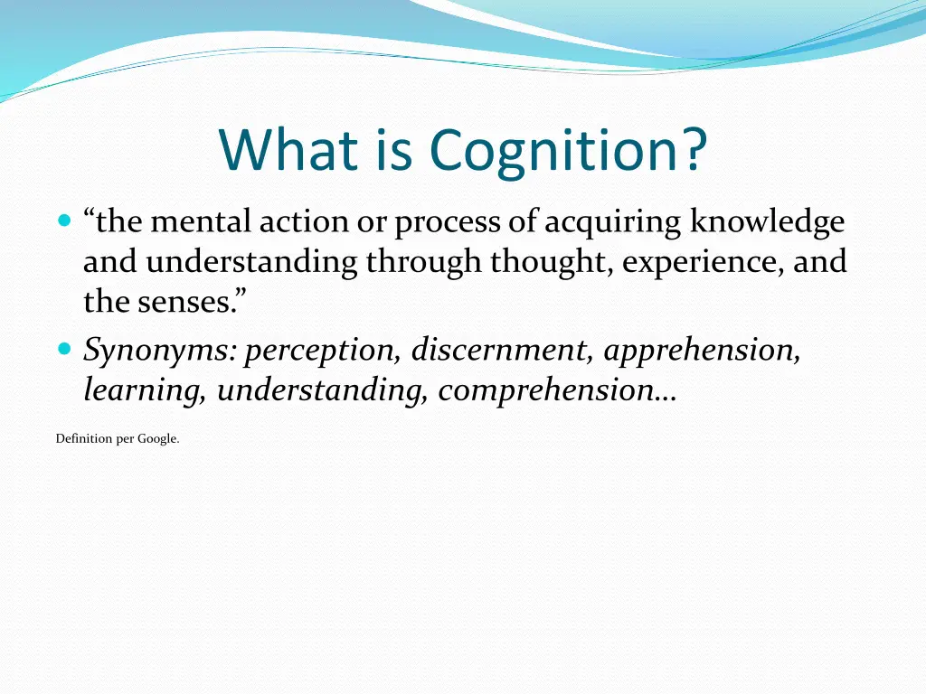 what is cognition
