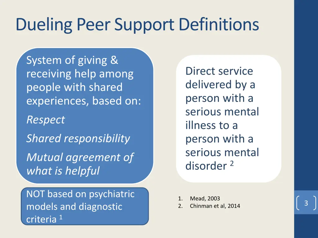 dueling peer support definitions