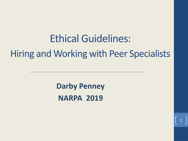 ethical guidelines hiring and working with peer