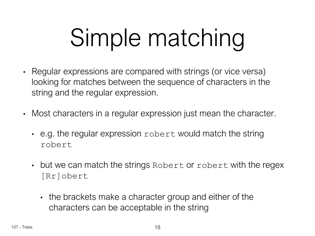 simple matching