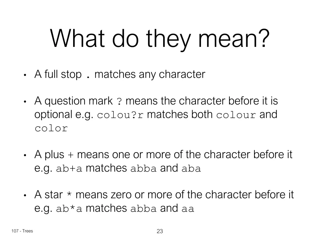 what do they mean