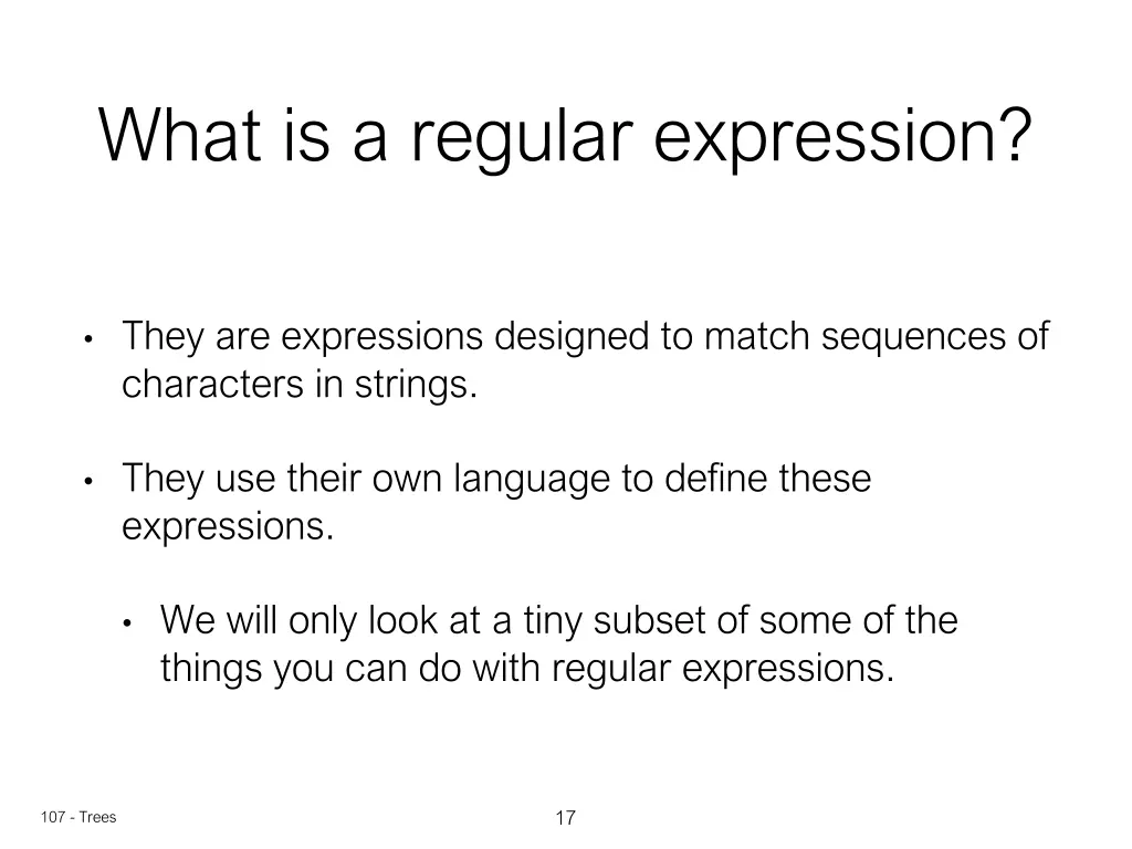 what is a regular expression