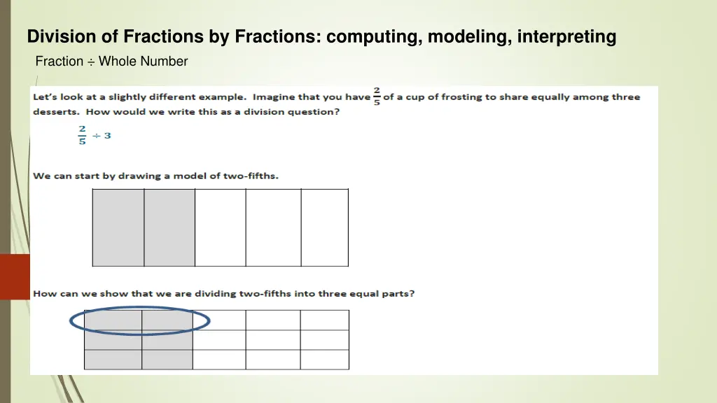 division of fractions by fractions computing 1