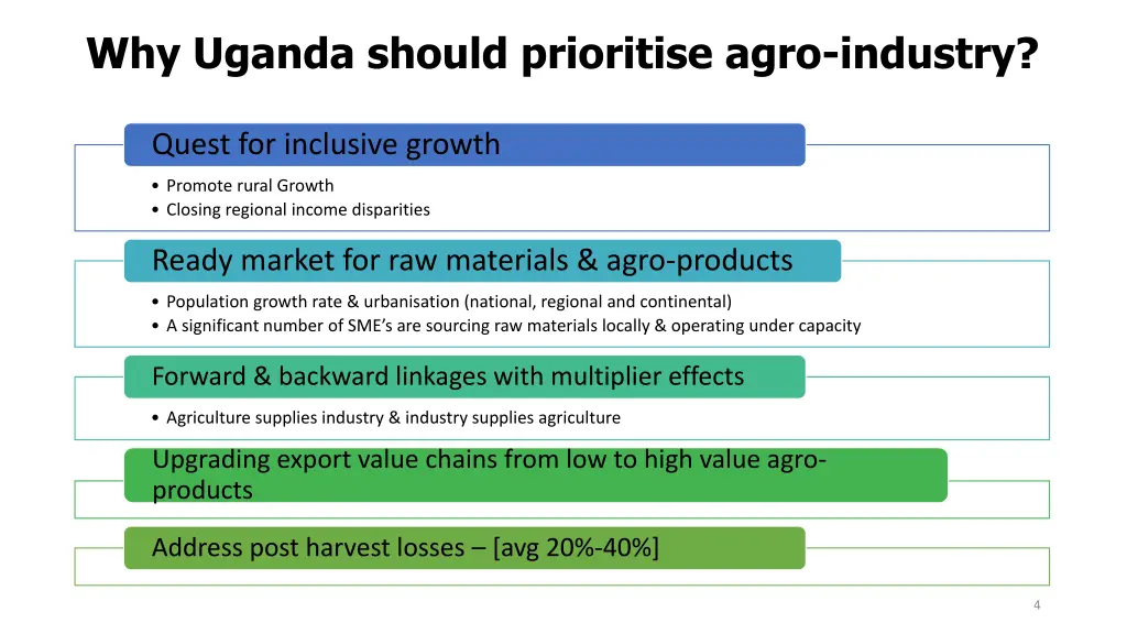 why uganda should prioritise agro industry