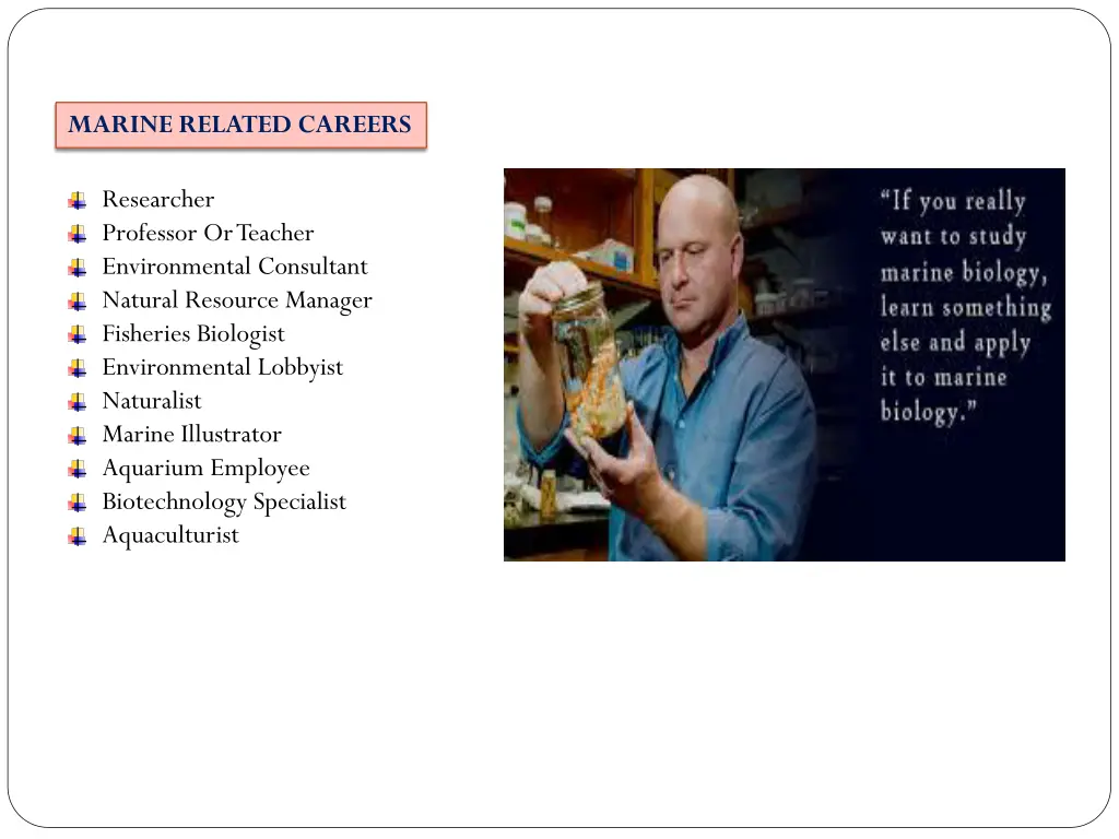 marine related careers