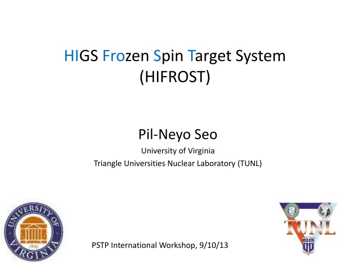 higs frozen spin target system hifrost