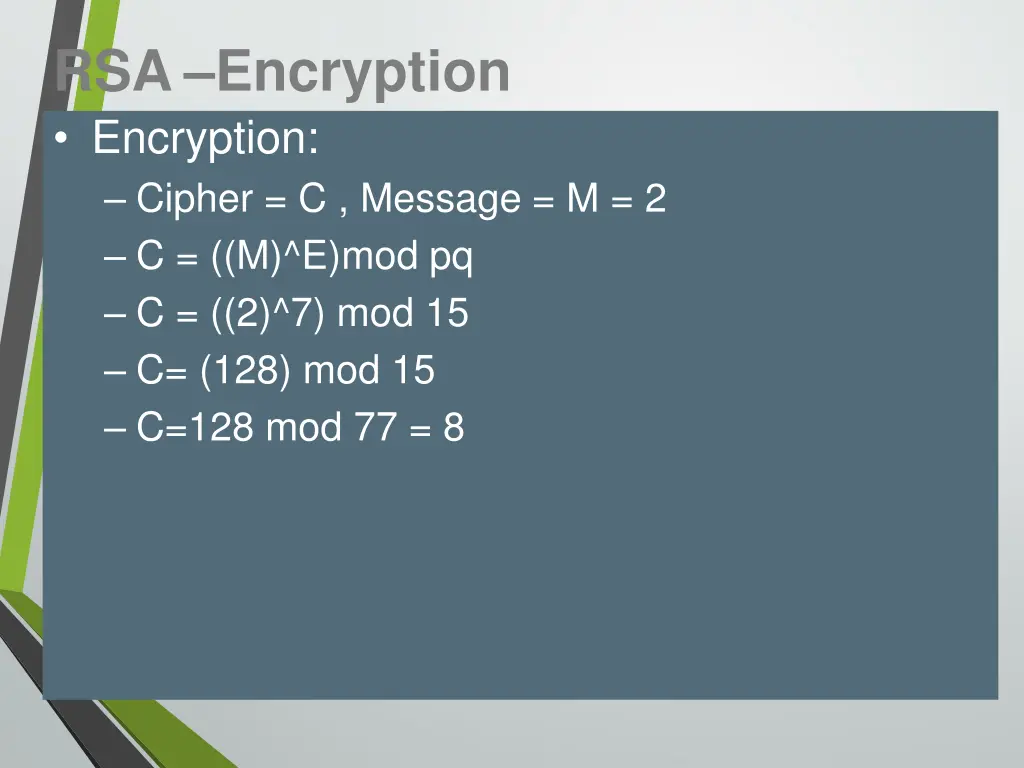 rsa encryption encryption cipher c message