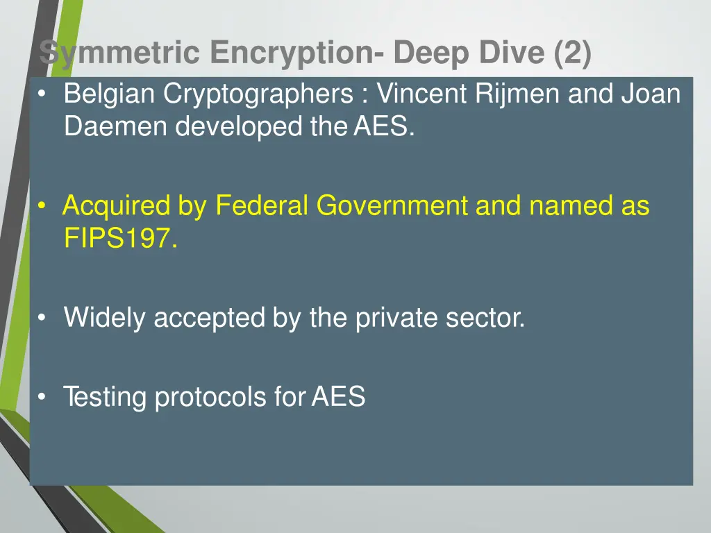 symmetric encryption deep dive 2 belgian
