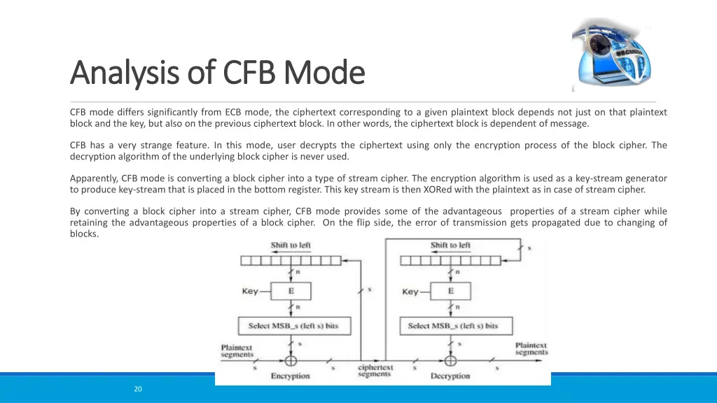 analysis of cfb mode analysis of cfb mode