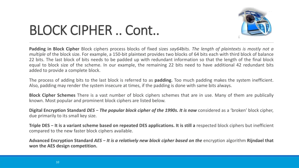 block cipher cont block cipher cont
