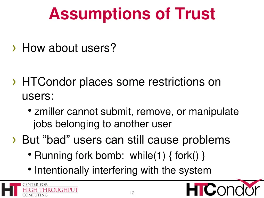 assumptions of trust 1