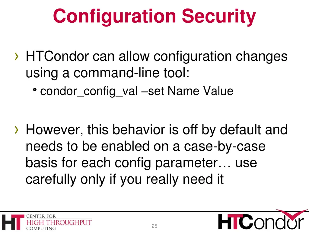 configuration security 1