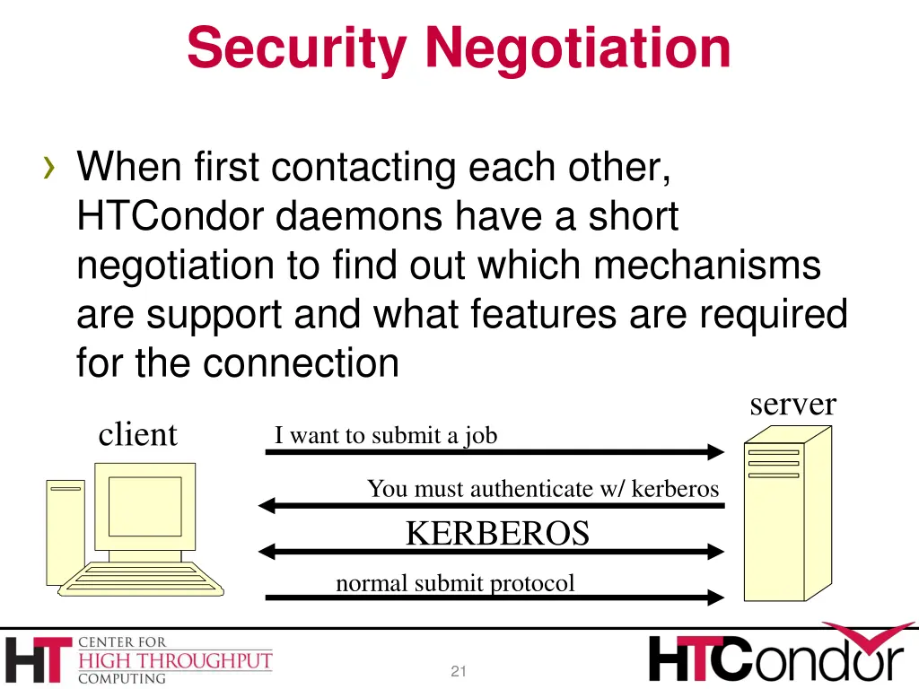 security negotiation