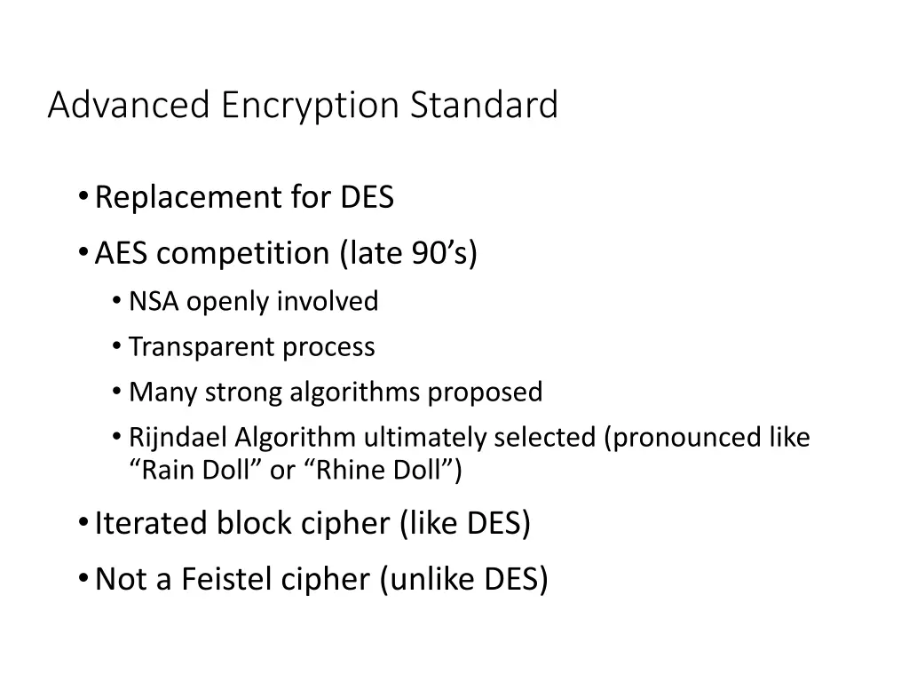 advanced encryption standard