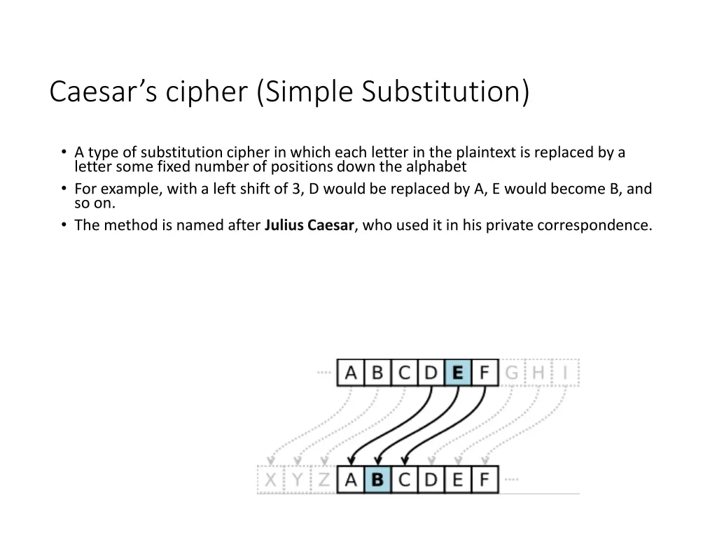 caesar s cipher simple substitution