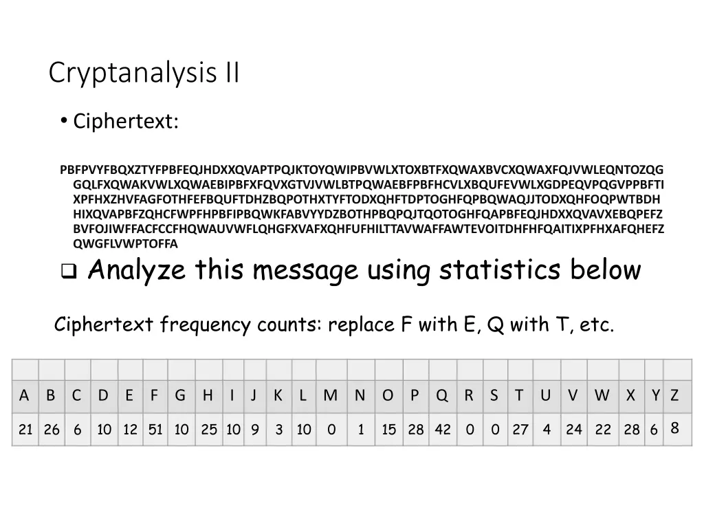 cryptanalysis ii 1