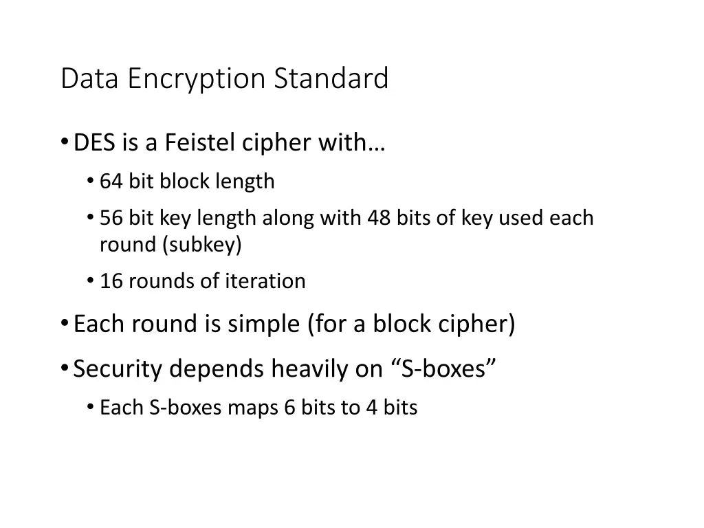 data encryption standard