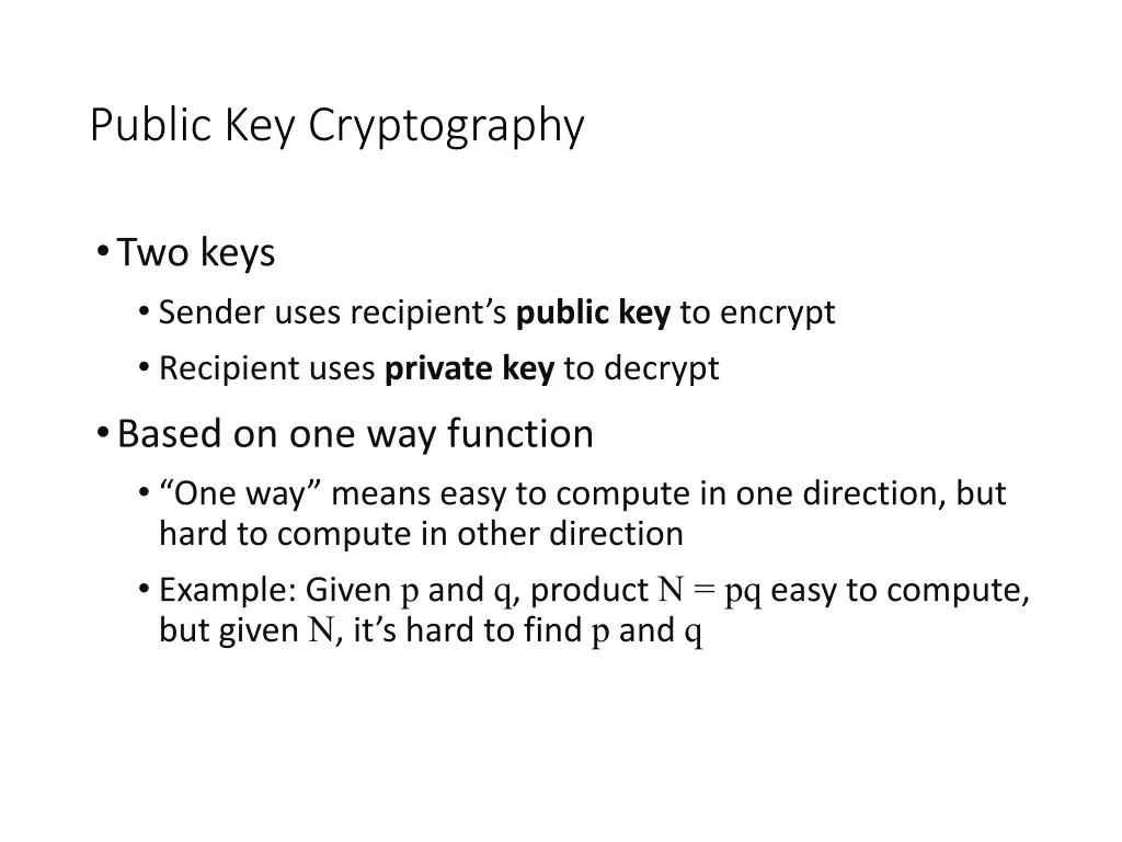public key cryptography
