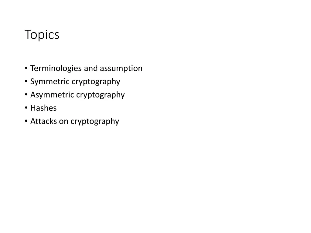 topics