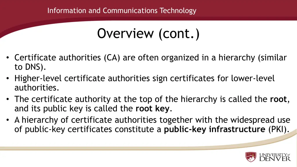 information and communications technology 25