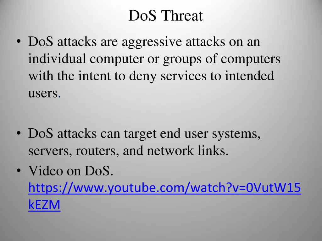 dos threat